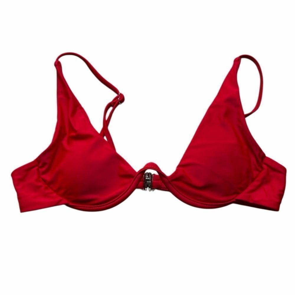 Red Triangle Bikini Top Size Red - Picture 3 of 3
